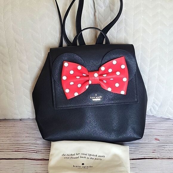 KATE SPADE X DISNEY Neema Minnie Mouse Backpack NWOT - Picture 3 of 8